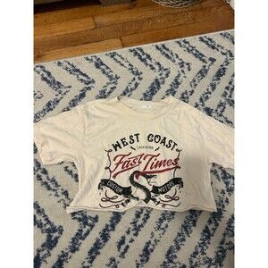 Garage Ultra Cropped Cream West Coast Graphic Tee